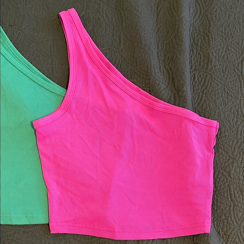 SHEIN Multicolor Ribbed Crop Top Set - Picture 8 of 11